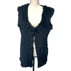 Patrizia Luca rabbit fur vest